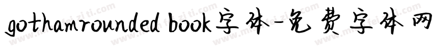 gothamrounded book字体字体转换